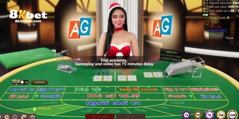 Sảnh game sở hữu Dealer quyến rũ và xinh đẹp